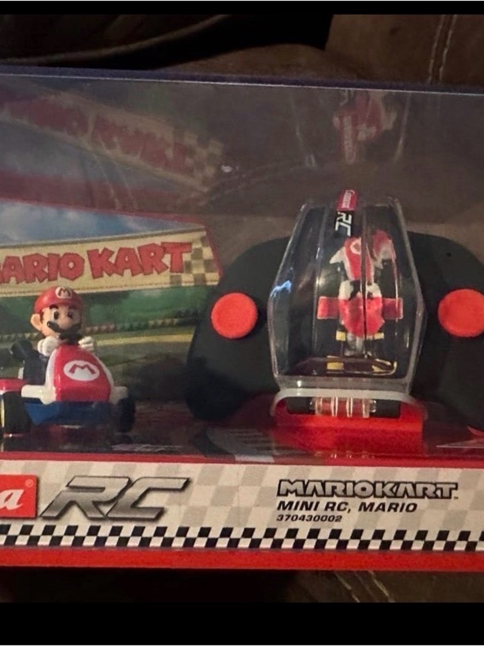 Mario Kart Mini RC Vehicle with Remote - Red and Black